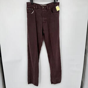 Men's Two Star Dog Vintage Chocolate Brown Hemp Jeans 34